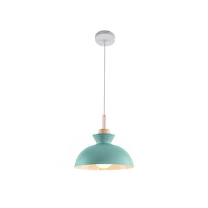 Farmhouze Light-1-Light Nordic Kitchen Metal Dome Pendant Light-Pendant-Cyan-1-Light