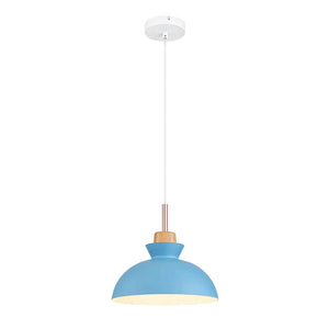 Farmhouze Light-1-Light Nordic Kitchen Metal Dome Pendant Light-Pendant-Light Blue-1-Light