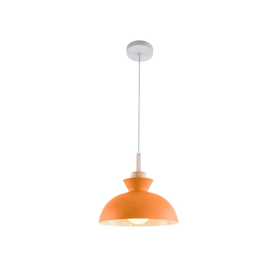 Farmhouze Light-1-Light Nordic Kitchen Metal Dome Pendant Light-Pendant-Orange-1-Light