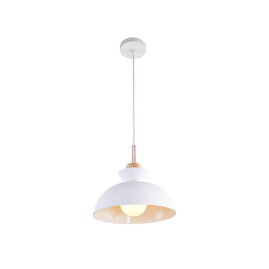 Farmhouze Light-1-Light Nordic Kitchen Metal Dome Pendant Light-Pendant-White-1-Light