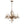 Load image into Gallery viewer, Farmhouze Light-6-Light Crystal Bead Vintage Metal Empire Candle Chandelier-Chandelier-6-Light-

