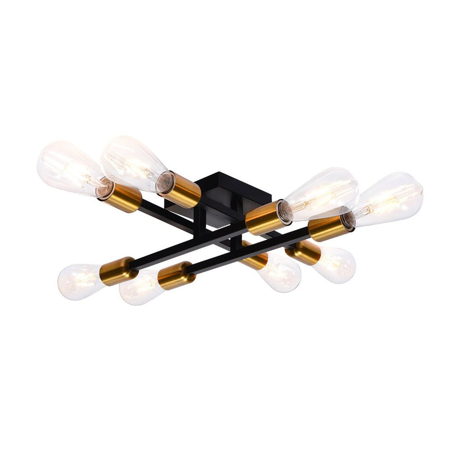 Farmhouze Light-8-Light Sputnik Semi Flush Mount Ceiling Light-Ceiling Light-8-Light-