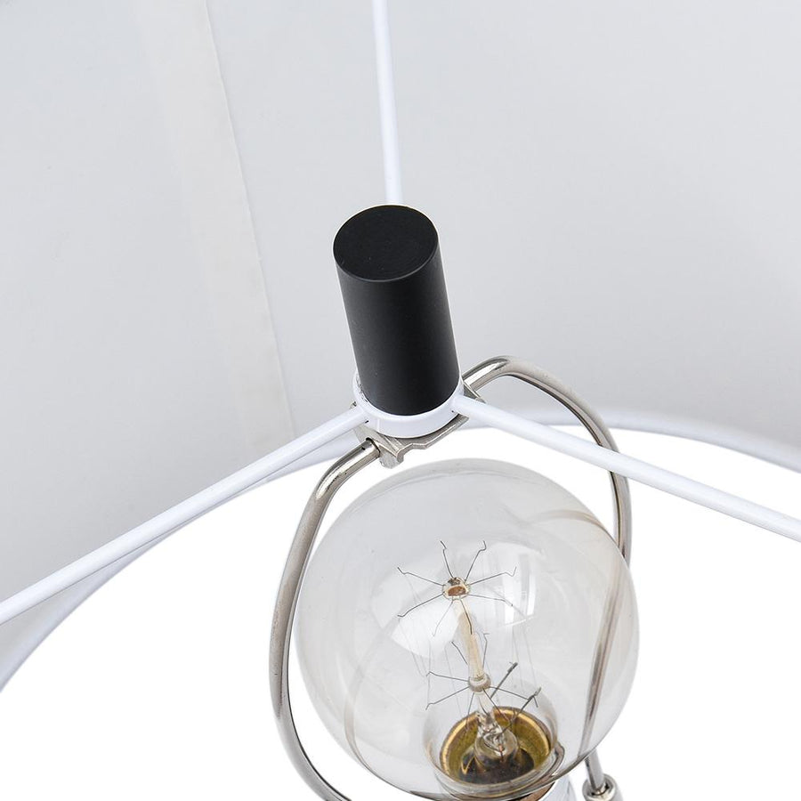 Farmhouze Light-Fabric Shade Rattan Table Lamp-Table Lamp--