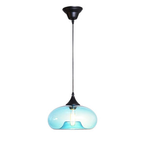 Farmhouze Light-Mid Century Single Hanging Pendant Light-Pendant-Blue-