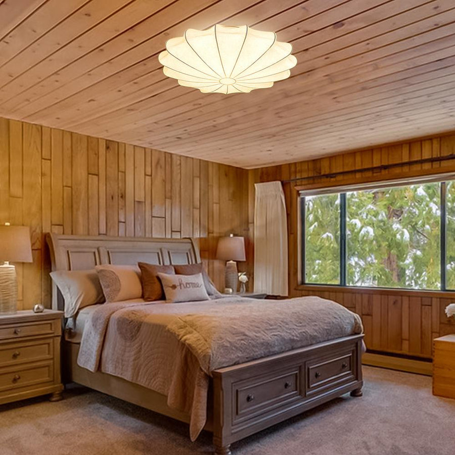 Romantic Bedroom Ceiling Soft Bedroom Lighting Mid-century White