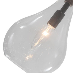 Farmhouze Light-Minimalist Glass Teardrop Pendant Light-Pendant--