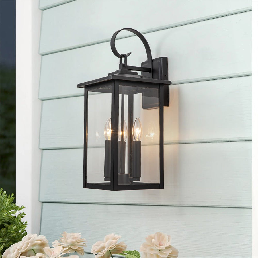 Farmhouze Light-Modern 3-Light Candle Style Lantern Outdoor Wall Sconce-Wall Sconce-3-Light-