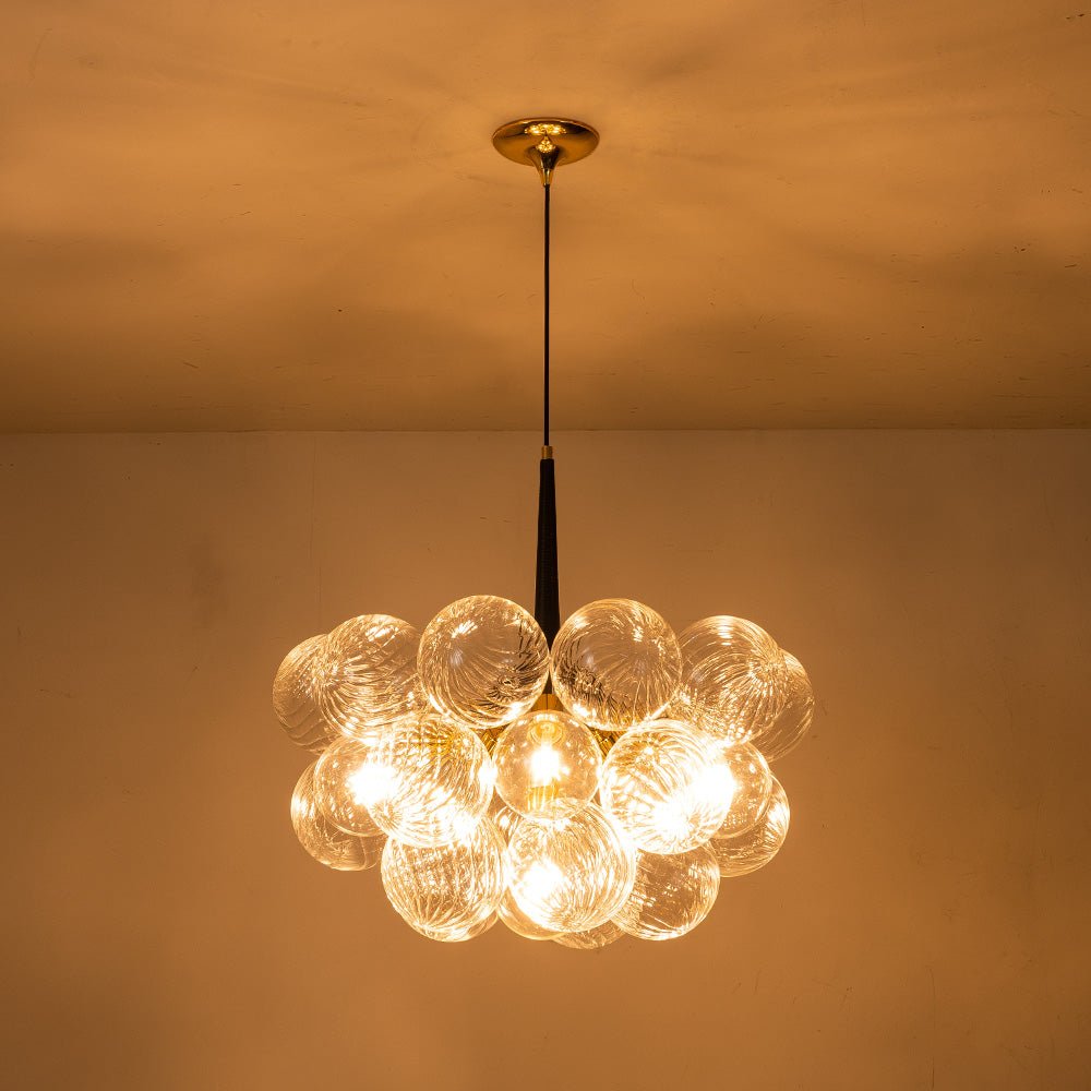 Modern Cluster Dimmable Glass Globe Bubble Chandelier Farmhouze Light