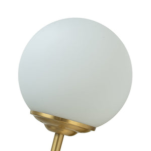 Farmhouze Light-Modern Brass 1-Light Frosted Glass Globe Wall Sconce-Wall Sconce-1-Light-Brass (Pre-Order)