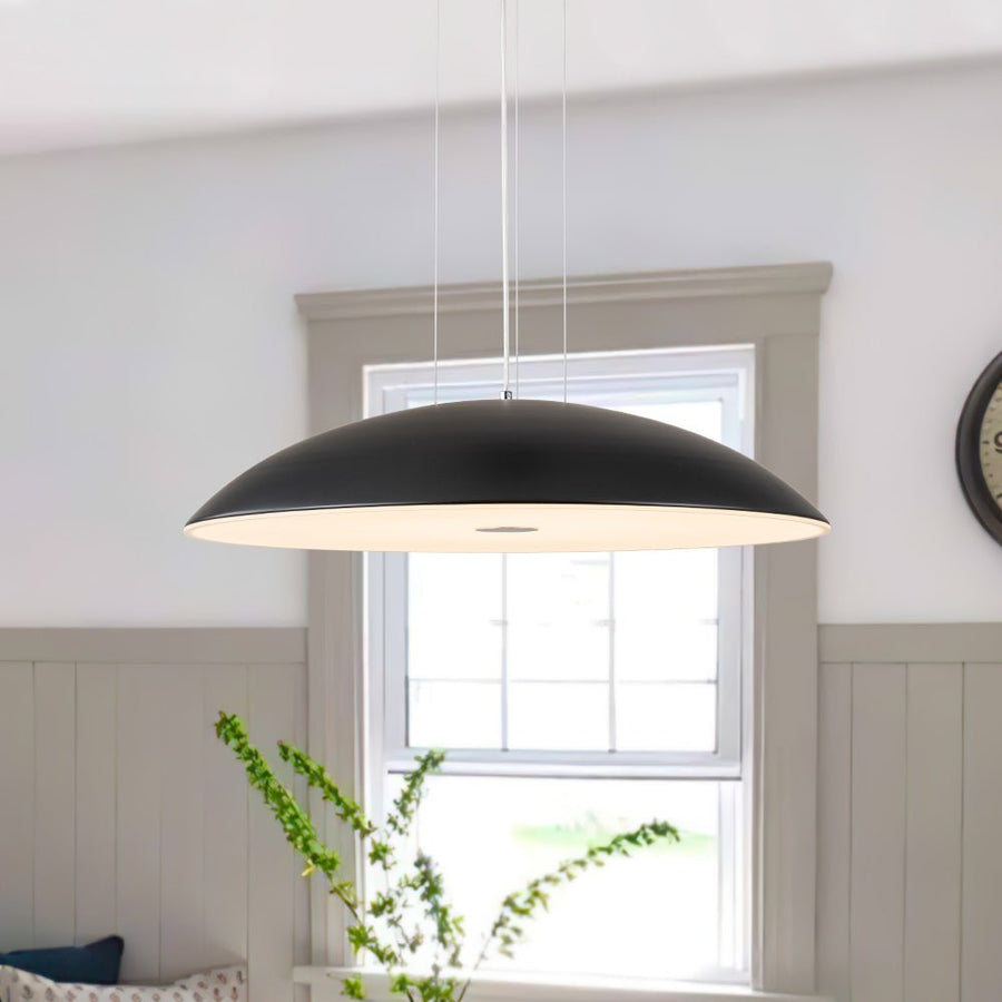 Farmhouze Light-Modern Dimmable LED Wide Dome Pendant Light-Chandelier-Black (Pre-Order)-