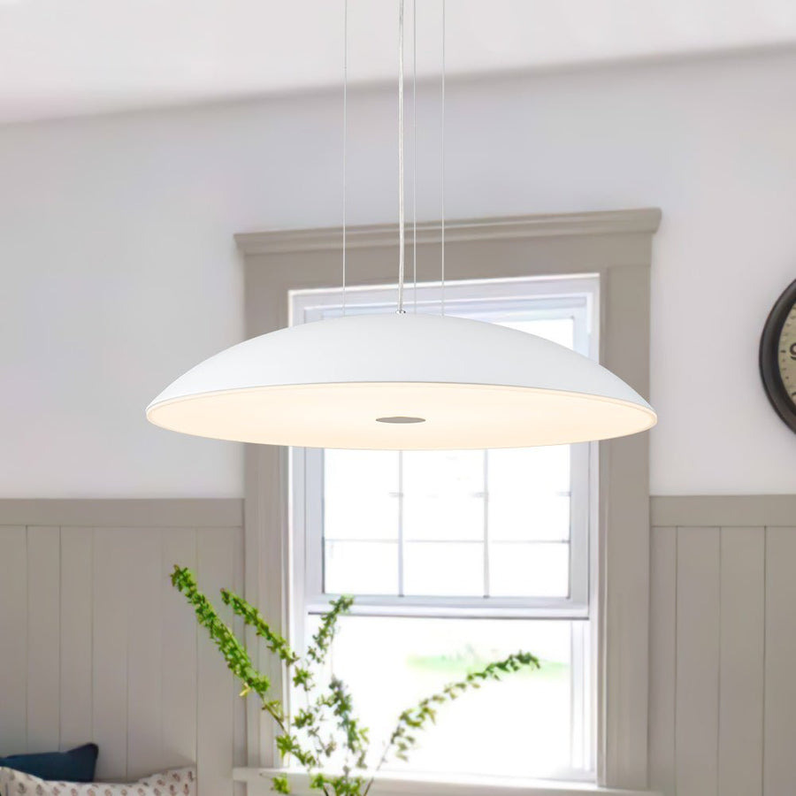 Farmhouze Light-Modern Dimmable LED Wide Dome Pendant Light-Chandelier-White (Pre-Order)-