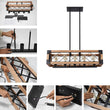 Load image into Gallery viewer, Farmhouze Lighting-Farmhouse Wood Rectangle Linear Chandelier-Chandelier-Default Title-
