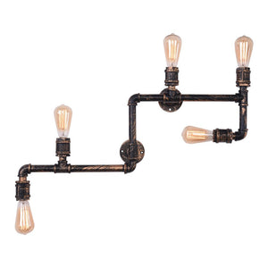 Farmhouze Lighting-Industrial Retro Water Pipe Bronze Wall Sconce-Industrial Lighting-Default Title-