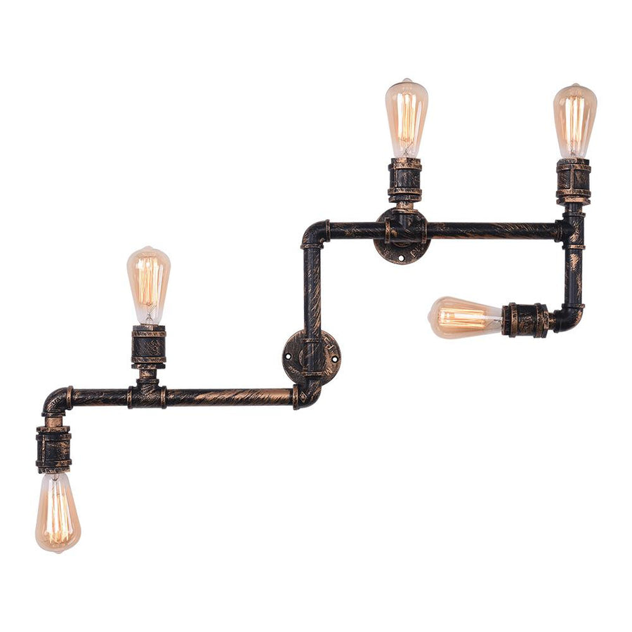 Farmhouze Lighting-Industrial Retro Water Pipe Bronze Wall Sconce-Industrial Lighting-Default Title-