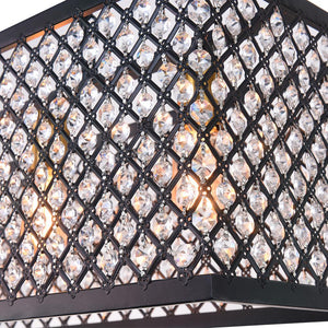 Farmhouze Lighting-Mid Century Crystal Rectangular Pendant-Pendant-Default Title-
