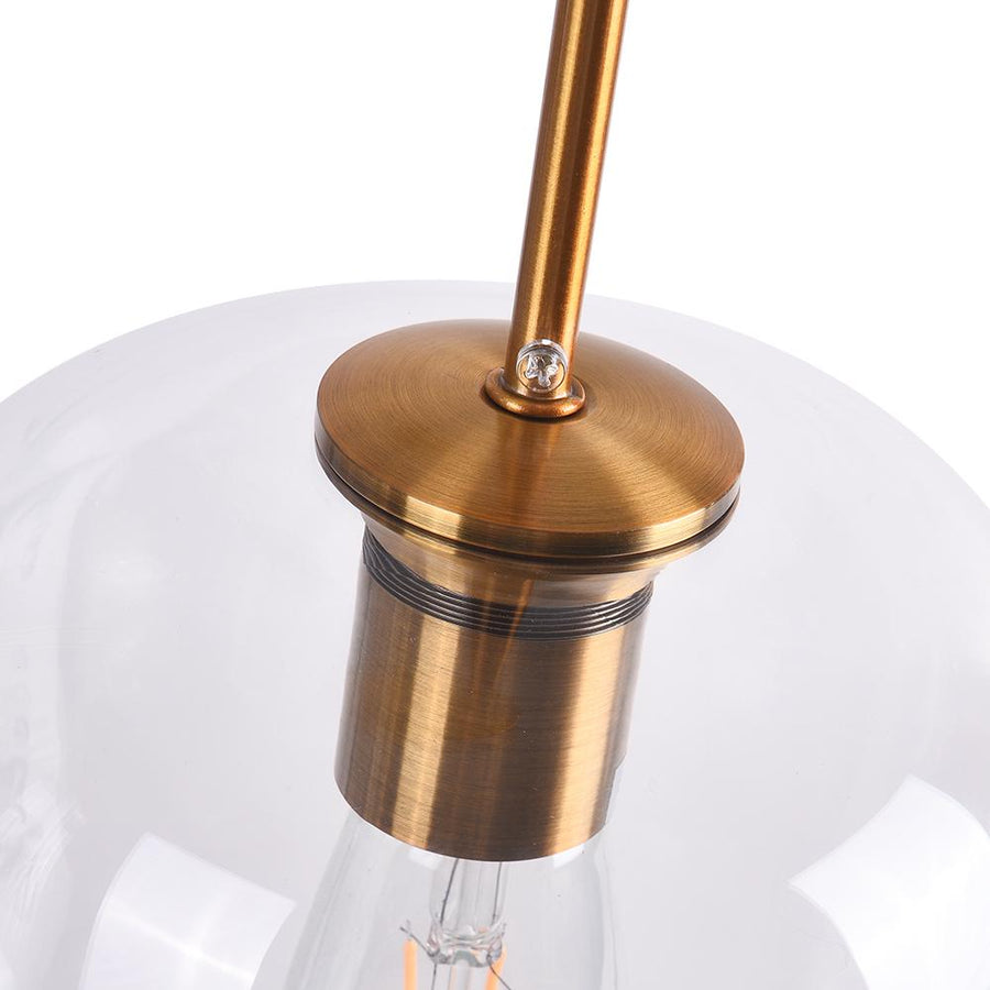 Farmhouze Lighting-Mid Century Geometric Glass Jar Pendant-Pendant-Small-