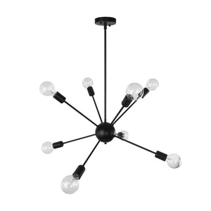 Farmhouze Lighting-Modern Farmhouse Industrial Sputnik Chandelier-Chandelier-8 bulbs-